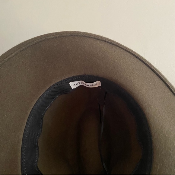 Artisan NY Olive Green Hat with Brown Band - Picture 5 of 5